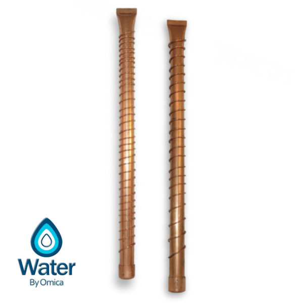Water By Omica Natural Copper & Shungite Vortex Vibrational Vitalizer Wands High & Low Frequency 2 Pack