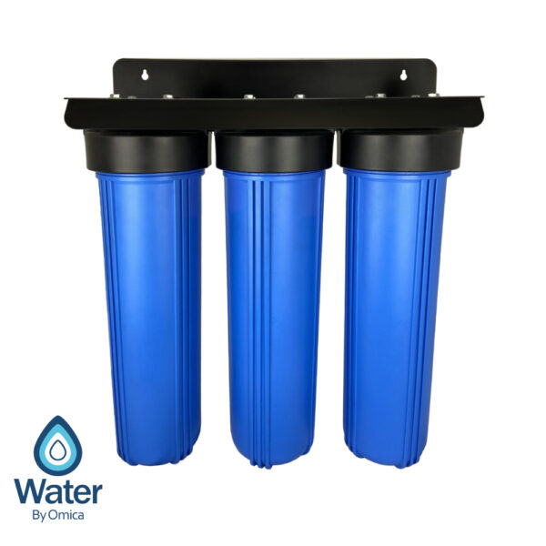 Water By Omica Whole House 3-Stage Fluoride Water Filter System - No Gauges
